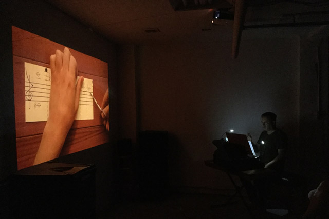 Composition with the Sound of Its Own Découpage by Michael Baldwin